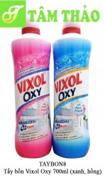 Tẩy bồn Vixol Oxy hồng 700ml 8850092032708