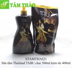 Sữa tắm Thailand TABU chai 500ml kèm túi 400ml