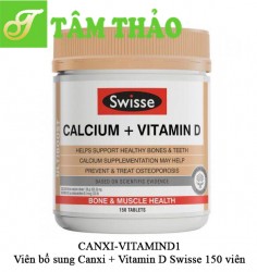 Viên bổ sung Canxi+ vitaminD Swisse 150 viên