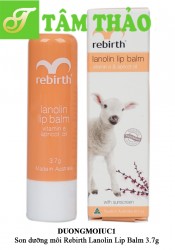 Son dưỡng môi Rebirth Lanolin Lip Balm 3.7g- Úc 