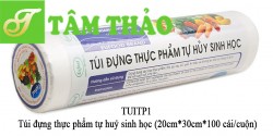 Túi đựng thực phẩm tự huỷ sinh học (100 cái/cuộn) (50 cuộn/thùng) 