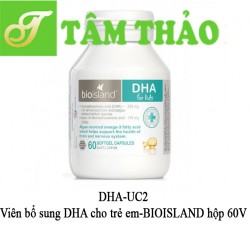 Viên bổ sung DHA cho trẻ em-BIOISLAND hộp 60V-