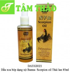 Dầu xoa bóp dạng xịt Banna- Scorpion oil Thái lan 85ml