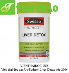 Viên thải độc gan Úc-Swisse- Liver Detox hộp 200v-