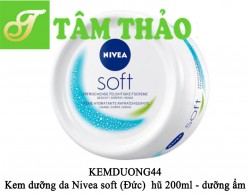 Kem dưỡng da Nivea soft (Đức)  hũ 200ml- - dưỡng ẩm