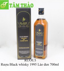 Rượu Black whisky 1995 Lào đen, xanh 700ml (có hộp)