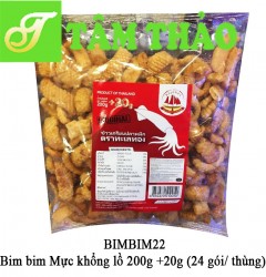 Bim bim Mực khổng lồ 200g +20g (24 gói/ thùng) 