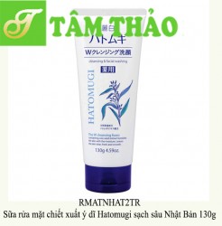 Sữa rửa mặt chiết xuất ý dĩ Hatomugi sạch sâu Nhật Bản 130g 