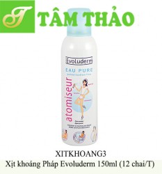 Xịt khoáng Pháp Evoluderm 150ml (12 chai/T) 