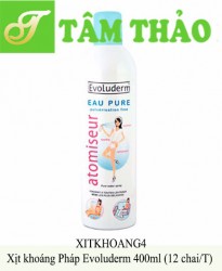 Xịt khoáng Pháp Evoluderm 400ml (12 chai/T) 