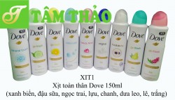Xịt toàn thân Dove 150ml 