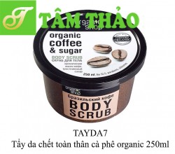 Tẩy da chết toàn thân cà phê organic 250ml 