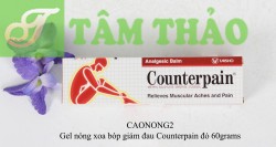 Gel nóng xoa bóp giảm đau Counterpain đỏ 60grams 