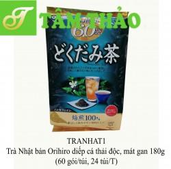 Trà Nhật bản Orihiro diếp cá thải độc, mát gan 180g (60 gói/túi, 24 túi/T) 