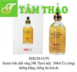 Serum dưỡng trắng, chống lão hoá da tinh chất vàng 24K Thera lady  100ml Úc (vàng) 