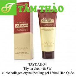 Tẩy da chết mặt 3W clinic collagen crystal peeling gel 180ml HQ 