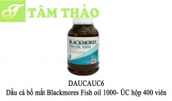 Dầu cá bổ mắt Blackmores Fish oil 1000- ÚC hộp 400 viên 9300807287378