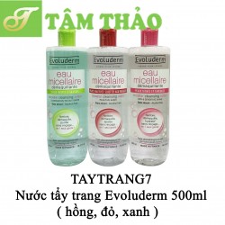 Nước tẩy trang Evoluderm 500ml 3760100682601, 3760100682618, 3760100682625