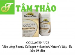 Viên uống Beauty Collagen +vitaminA Nature’s Way -Úc hộp 60 viên 9314807068073