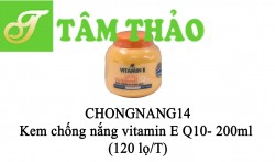 Kem chống nắng vitamin E Q10- 200ml (120 lọ/T) 8850722201504