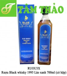 Rượu Blue whisky 1995 Lào xanh 700ml (có hộp) thùng 12 chai