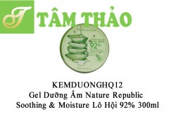 Gel Dưỡng Ẩm Nature Republic Soothing & Moisture Lô Hội 92% 300ml-8806173420377