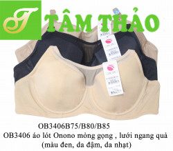 OB3406 áo lót Onono mỏng gọng , lưới ngang quả 