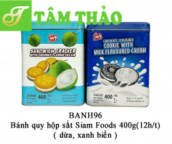 Bánh quy hộp sắt Siam Foods 400g (12h/t) 