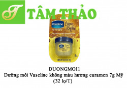 Dưỡng môi Vaseline không màu hương caramen 7g Mỹ (32 lọ/T)  305210464728