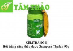 .Bột trắng răng thảo dược Supaporn Thailan 90g 8850485010078