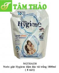 1307013254Nước giặt Hygiene đậm đặc túi trắng 1800ml ( 8 túi/t)8850092254254