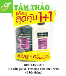 Bộ dầu gội xả Treseme đen tím  370ml ( 6 bộ/ thùng) 8851932420235