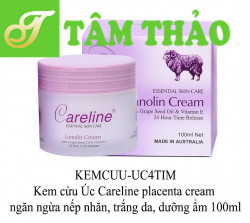 Kem cừu Úc Careline placenta cream ngăn ngừa nếp nhăn, trắng da,dưỡng ẩm 100ml 9334518001671