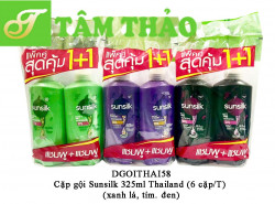 Cặp gội Sunsilk  325ml Thailand -  (6 cặp/T) 
