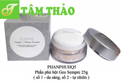 Phấn phủ bột Geo Sempre  25g 8802885128501,  8802885128518