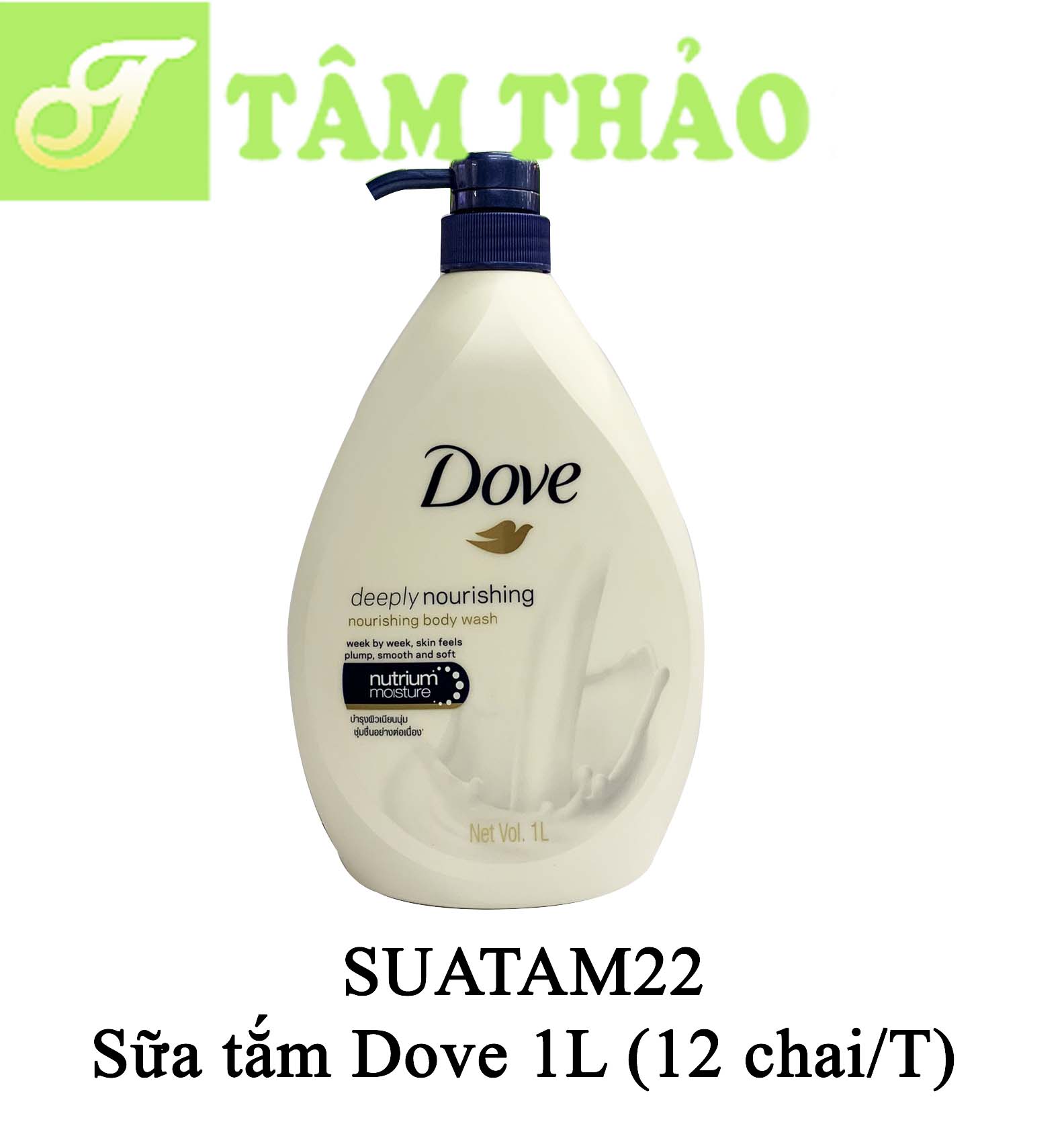 Sữa tắm Dove 1L (12 chai/T) 8999999042479